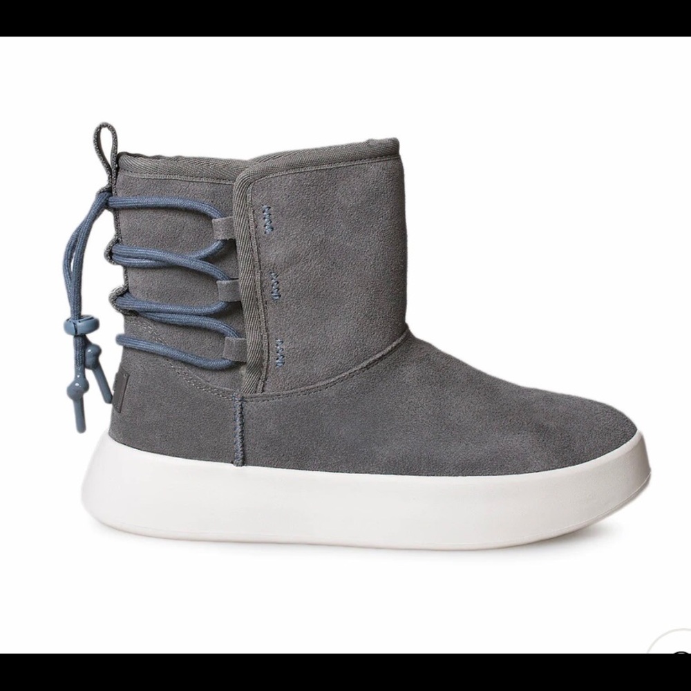 NEW UGG classic boom ankle charcoal boots size 5